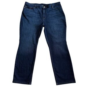 L.L. Bean Outdoor Outfitters BeanFlex Straight Leg Favorite Fit Jeans Size 22W